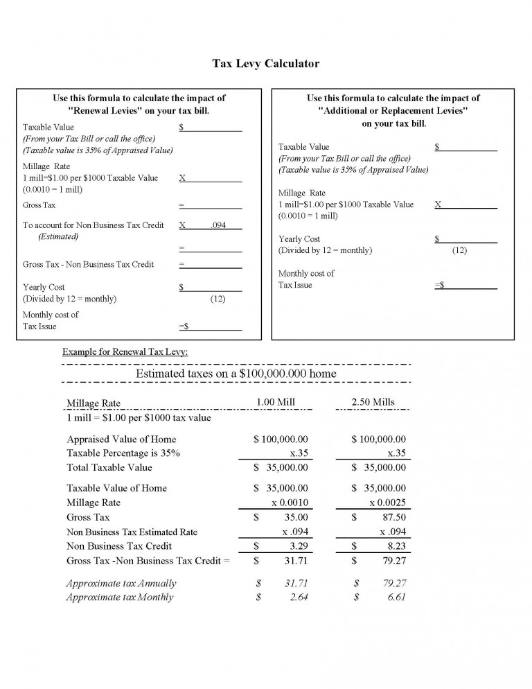 Tax Calculator Paulding County Treasurer